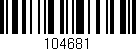 Código de barras (EAN, GTIN, SKU, ISBN): '104681'