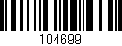 Código de barras (EAN, GTIN, SKU, ISBN): '104699'