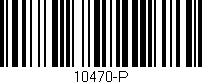 Código de barras (EAN, GTIN, SKU, ISBN): '10470-P'