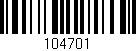 Código de barras (EAN, GTIN, SKU, ISBN): '104701'