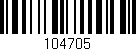 Código de barras (EAN, GTIN, SKU, ISBN): '104705'