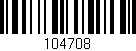 Código de barras (EAN, GTIN, SKU, ISBN): '104708'