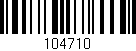 Código de barras (EAN, GTIN, SKU, ISBN): '104710'
