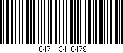 Código de barras (EAN, GTIN, SKU, ISBN): '1047113410479'