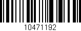 Código de barras (EAN, GTIN, SKU, ISBN): '10471192'