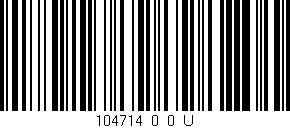 Código de barras (EAN, GTIN, SKU, ISBN): '104714_0_0_U'