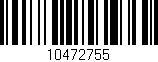 Código de barras (EAN, GTIN, SKU, ISBN): '10472755'