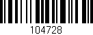 Código de barras (EAN, GTIN, SKU, ISBN): '104728'