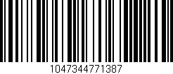 Código de barras (EAN, GTIN, SKU, ISBN): '1047344771387'