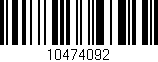 Código de barras (EAN, GTIN, SKU, ISBN): '10474092'