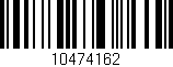 Código de barras (EAN, GTIN, SKU, ISBN): '10474162'