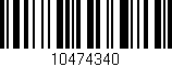 Código de barras (EAN, GTIN, SKU, ISBN): '10474340'