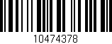 Código de barras (EAN, GTIN, SKU, ISBN): '10474378'