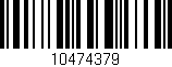 Código de barras (EAN, GTIN, SKU, ISBN): '10474379'