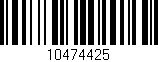 Código de barras (EAN, GTIN, SKU, ISBN): '10474425'