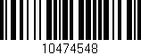Código de barras (EAN, GTIN, SKU, ISBN): '10474548'