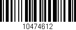 Código de barras (EAN, GTIN, SKU, ISBN): '10474612'