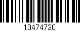 Código de barras (EAN, GTIN, SKU, ISBN): '10474730'