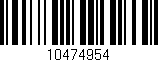 Código de barras (EAN, GTIN, SKU, ISBN): '10474954'