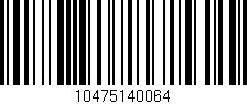 Código de barras (EAN, GTIN, SKU, ISBN): '10475140064'