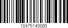 Código de barras (EAN, GTIN, SKU, ISBN): '10475140095'