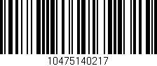 Código de barras (EAN, GTIN, SKU, ISBN): '10475140217'