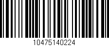 Código de barras (EAN, GTIN, SKU, ISBN): '10475140224'