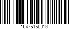 Código de barras (EAN, GTIN, SKU, ISBN): '10475150018'
