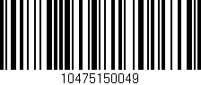 Código de barras (EAN, GTIN, SKU, ISBN): '10475150049'