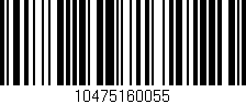 Código de barras (EAN, GTIN, SKU, ISBN): '10475160055'