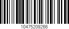 Código de barras (EAN, GTIN, SKU, ISBN): '10475209266'