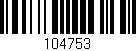 Código de barras (EAN, GTIN, SKU, ISBN): '104753'