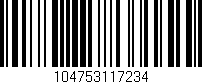 Código de barras (EAN, GTIN, SKU, ISBN): '104753117234'