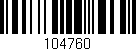 Código de barras (EAN, GTIN, SKU, ISBN): '104760'