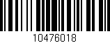 Código de barras (EAN, GTIN, SKU, ISBN): '10476018'