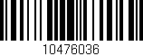 Código de barras (EAN, GTIN, SKU, ISBN): '10476036'