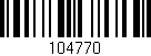 Código de barras (EAN, GTIN, SKU, ISBN): '104770'