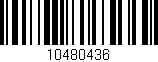 Código de barras (EAN, GTIN, SKU, ISBN): '10480436'