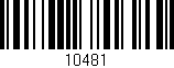 Código de barras (EAN, GTIN, SKU, ISBN): '10481'