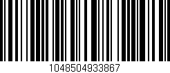 Código de barras (EAN, GTIN, SKU, ISBN): '1048504933867'