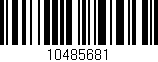 Código de barras (EAN, GTIN, SKU, ISBN): '10485681'