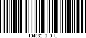 Código de barras (EAN, GTIN, SKU, ISBN): '104862_0_0_U'