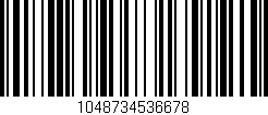 Código de barras (EAN, GTIN, SKU, ISBN): '1048734536678'