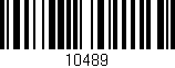 Código de barras (EAN, GTIN, SKU, ISBN): '10489'