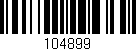 Código de barras (EAN, GTIN, SKU, ISBN): '104899'