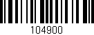 Código de barras (EAN, GTIN, SKU, ISBN): '104900'