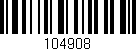 Código de barras (EAN, GTIN, SKU, ISBN): '104908'