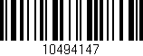 Código de barras (EAN, GTIN, SKU, ISBN): '10494147'