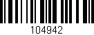 Código de barras (EAN, GTIN, SKU, ISBN): '104942'