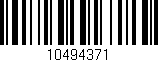 Código de barras (EAN, GTIN, SKU, ISBN): '10494371'